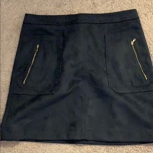 LOFT suede skirt
